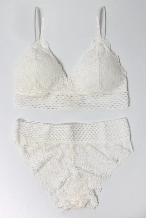 White Lace Lingerie Set