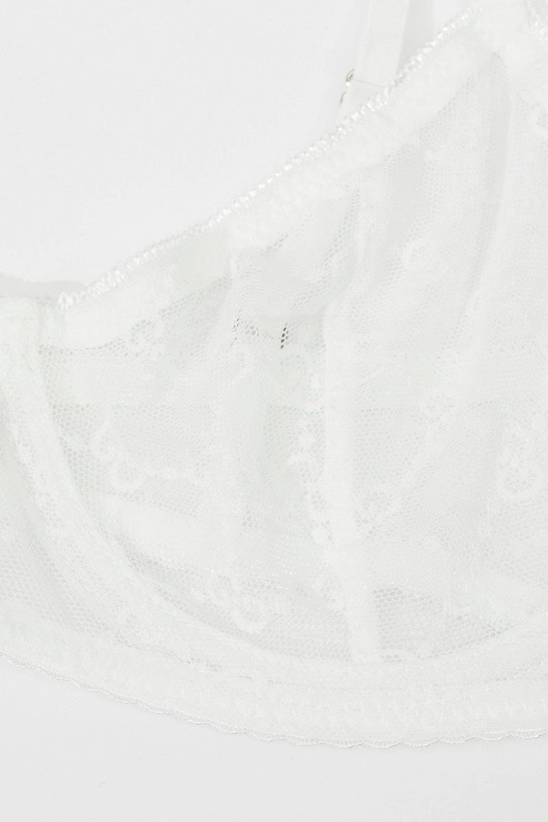 White Mesh Lingerie Set
